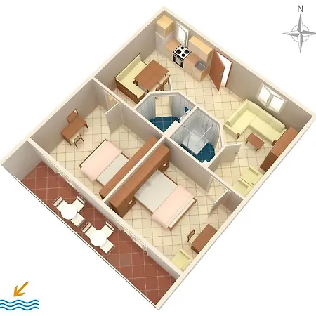 Apartments By The Sea Selce, Crikvenica - 4801 Апартаменты *